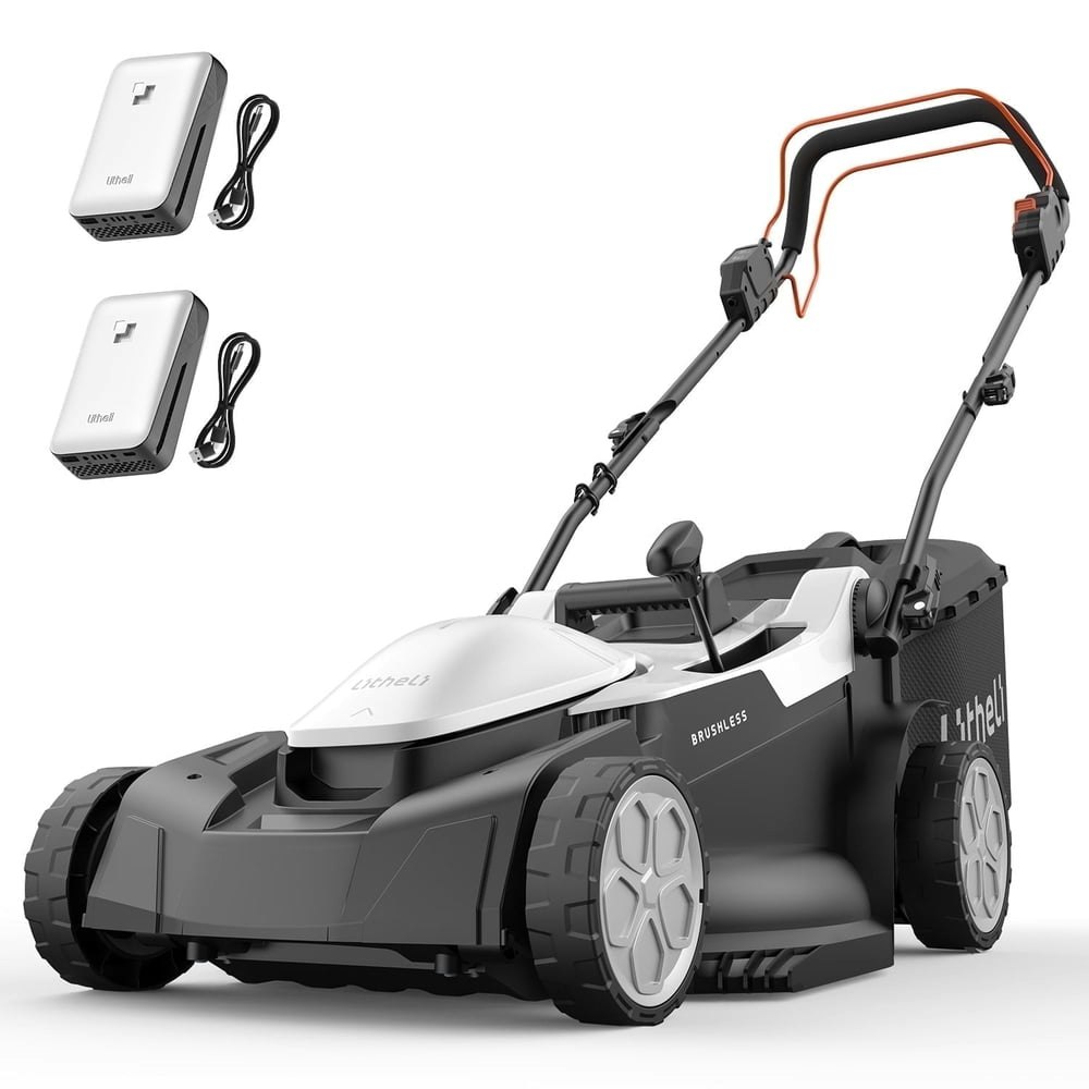 Litheli 40V 18-inch Brushless Self-Propelled Cordless Lawn Mower with 2 Batteries: $215.99 Litheli 40V 18-inch Brushless Self-Propelled Cordless Lawn Mower with 2 Batteries: $215.99