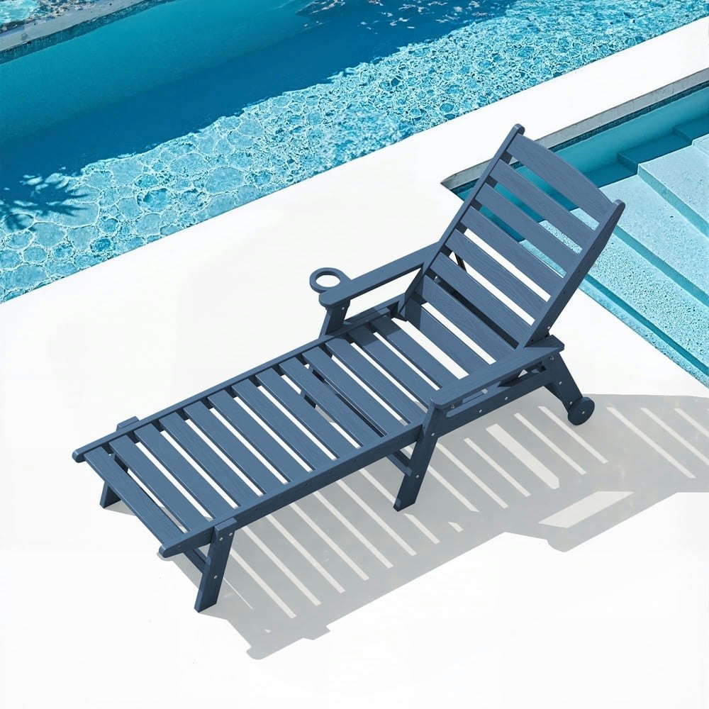 Serwall 78-inch HDPE Patio Chaise Lounge Chair: $99.99 Serwall 78-inch HDPE Patio Chaise Lounge Chair: $99.99