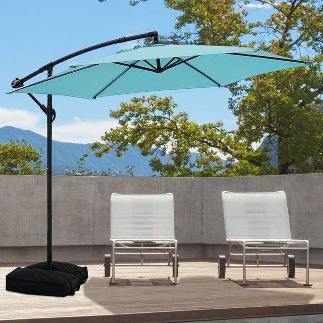 Ainfox 10-foot Cantilever Offset Patio Umbrella: $68.39