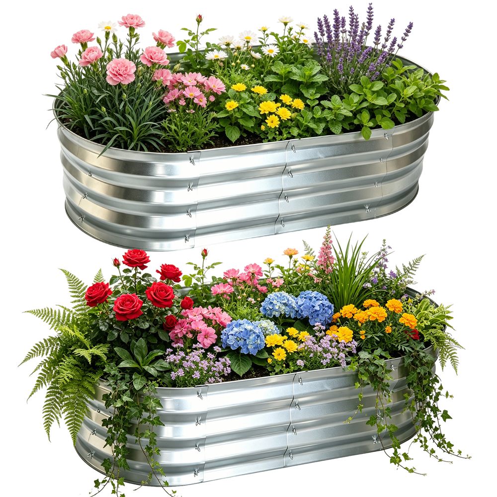 Mibote 4x2x1-Foot Galvanized Raised Garden Bed 2-Pack: $32.99 Mibote 4x2x1-Foot Galvanized Raised Garden Bed 2-Pack: $32.99