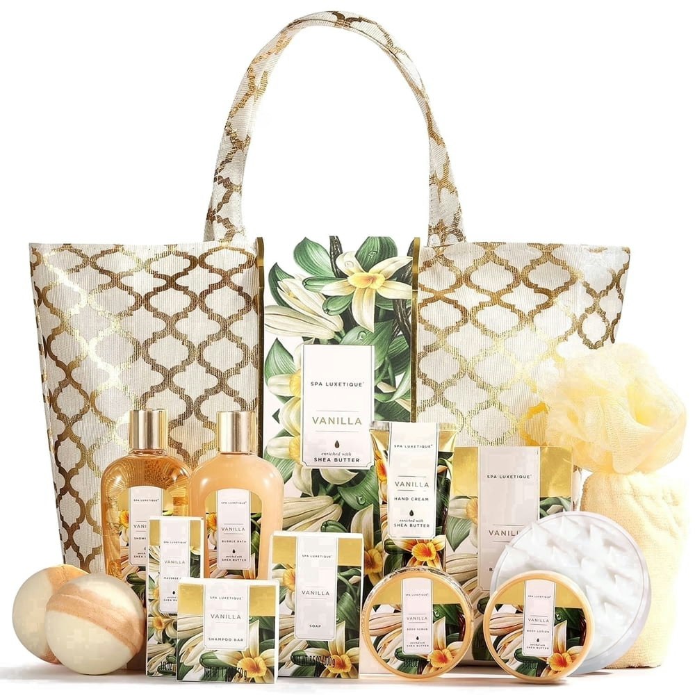 Spa Luxetique Vanilla Scent 15-Piece Self Care Gift Set: $37.99 Spa Luxetique Vanilla Scent 15-Piece Self Care Gift Set: $37.99