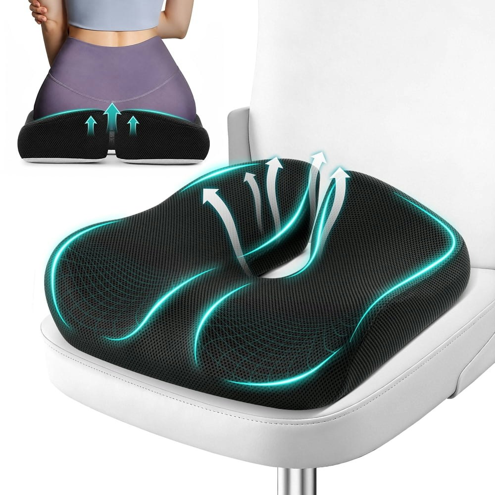 Kaipara Memory Foam Office Chair Seat Cushion: $18.80