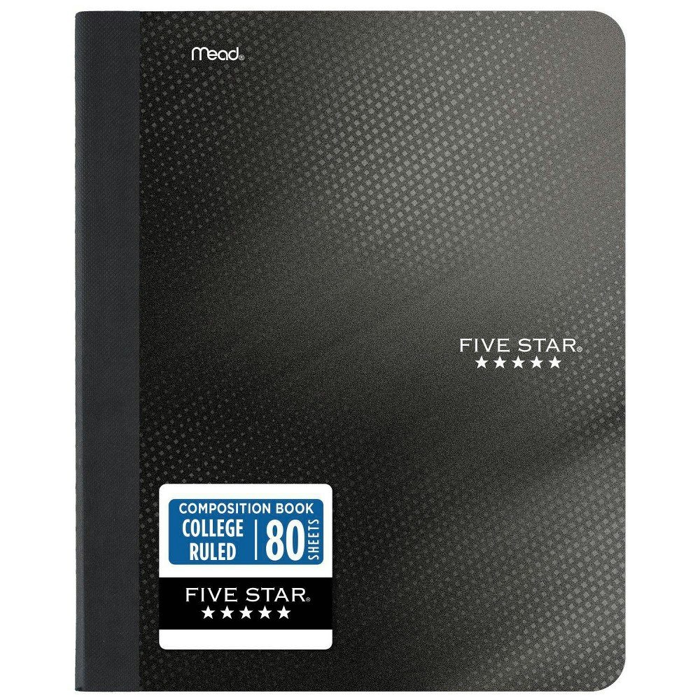 Five Star 7.5"x9.75" Active College Ruled Composition Book: $2.99 Five Star 7.5"x9.75" Active College Ruled Composition Book: $2.99