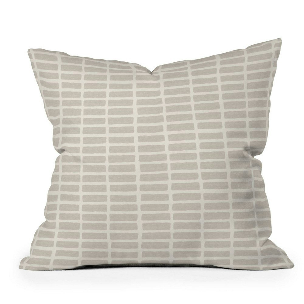 18" x 18" Little Arrow Design Co. Block Print Tile Outdoor Throw Pillow: $49.49