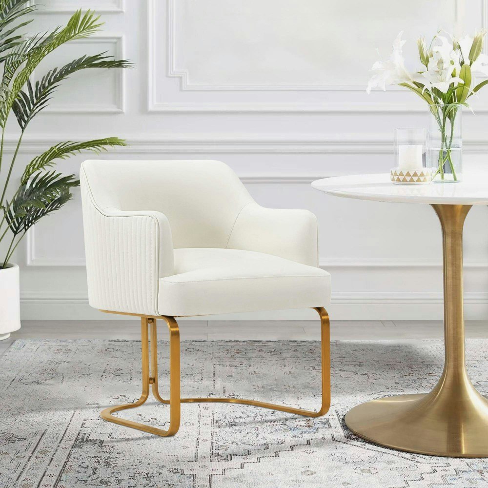 Manhattan Comfort Raya Leatherette Dining Armchair: $349.99