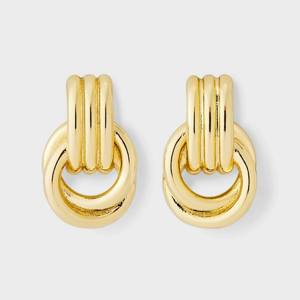 14k Gold Plated Door Knocker Earrings: $24.99 14k Gold Plated Door Knocker Earrings: $24.99