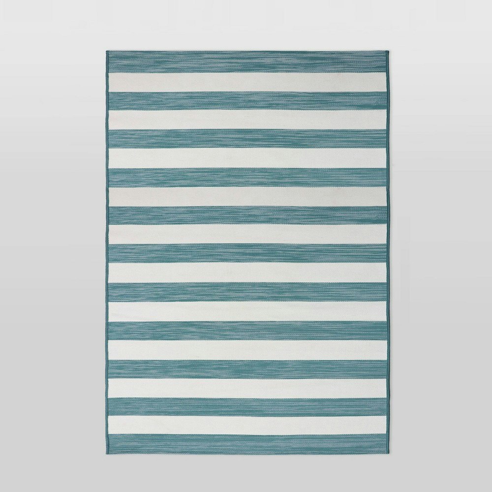 Threshold 6'x9' Worn Stripe Outdoor Rug: $120 Threshold 6'x9' Worn Stripe Outdoor Rug: $120