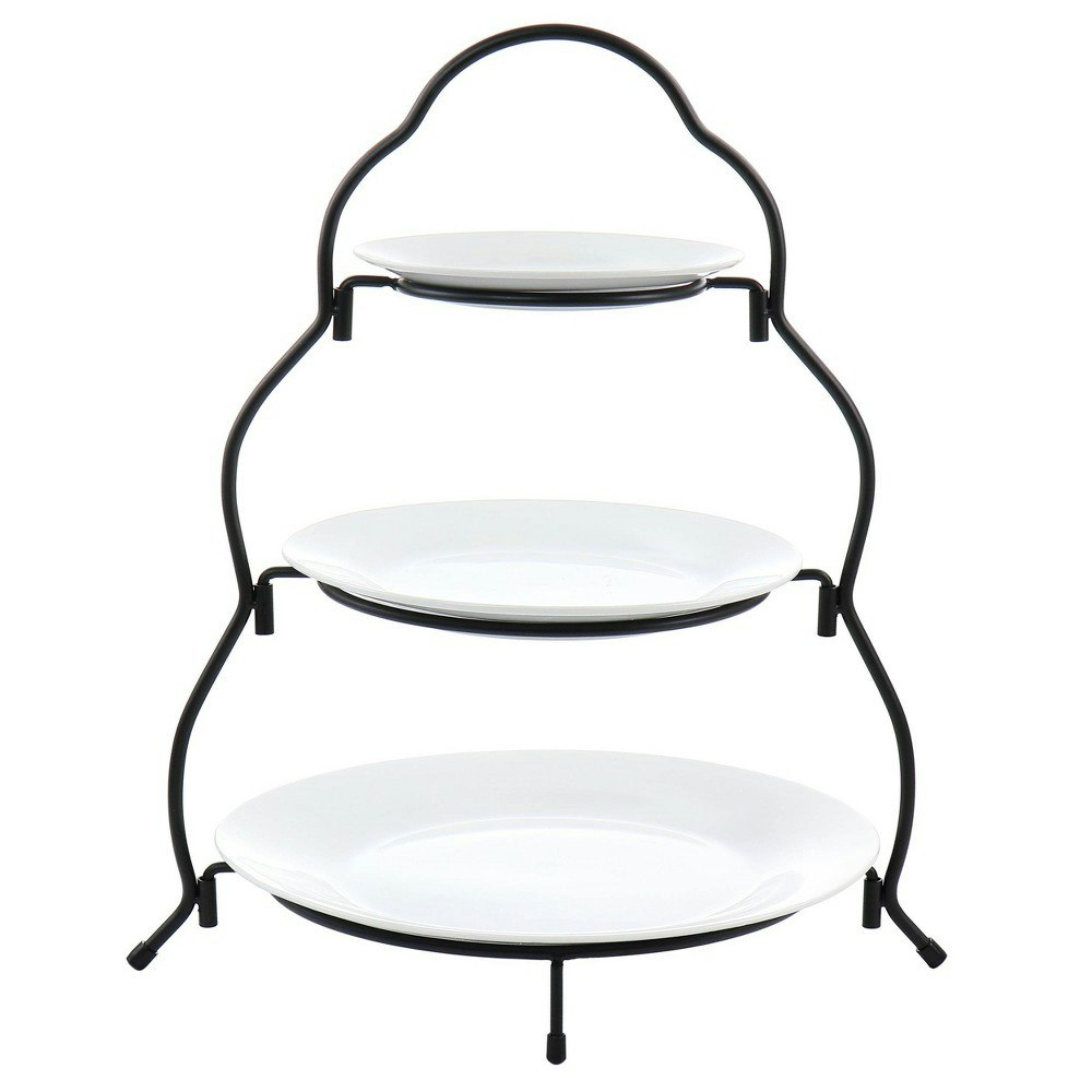 Elama 3-Tier Round Porcelain Serving Stand: $27.99 Elama 3-Tier Round Porcelain Serving Stand: $27.99