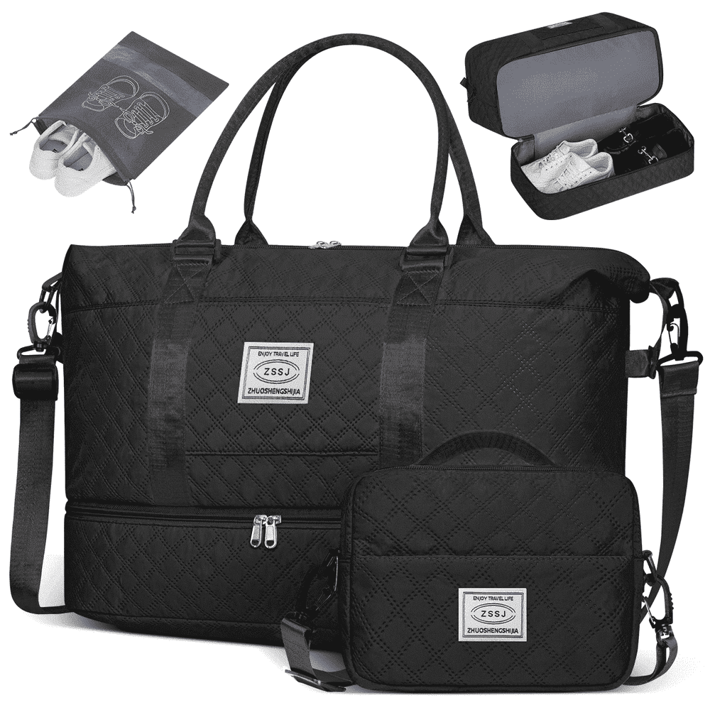 40L Weekender Duffel Bag with Shoe and Toiletry Compartments: $22.99