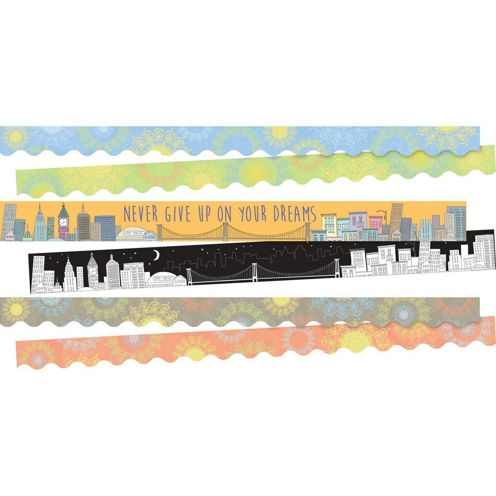 Barker Creek City Views Double-Sided Classroom Border 3-Pack: $16.29