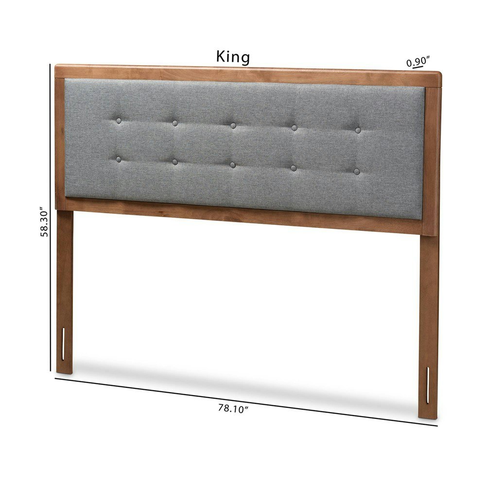 Baxton Studio Walnut Finished Wood Full Headboard: $98.99