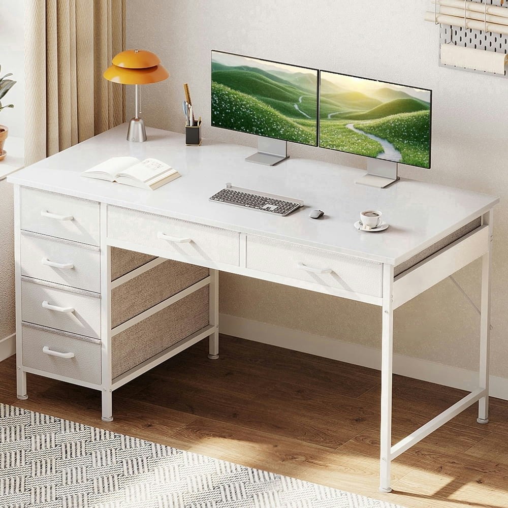 Casacomoda 48-inch 6-Drawer Home Office Desk: $49.99