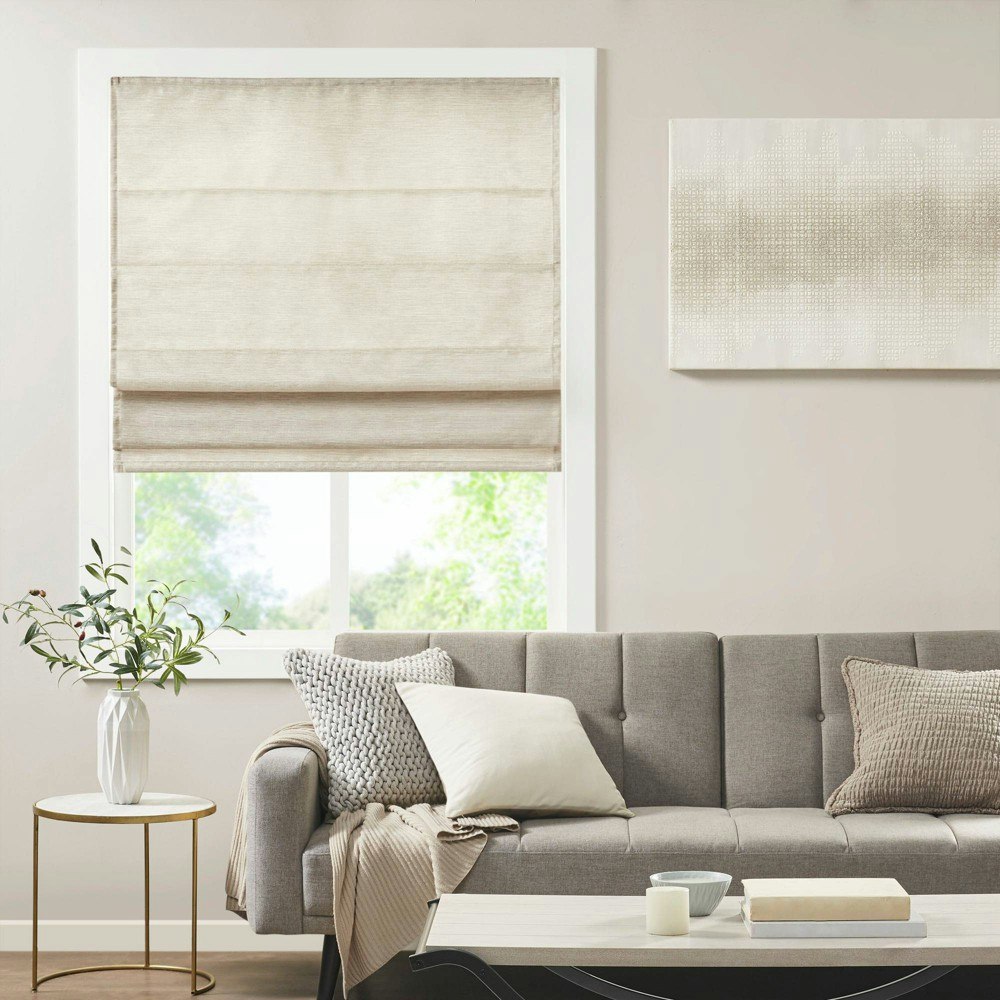 Madison Park 64"x39" Aberdeen Printed Faux Silk Cordless Roman Blind: $89.99 Madison Park 64"x39" Aberdeen Printed Faux Silk Cordless Roman Blind: $89.99