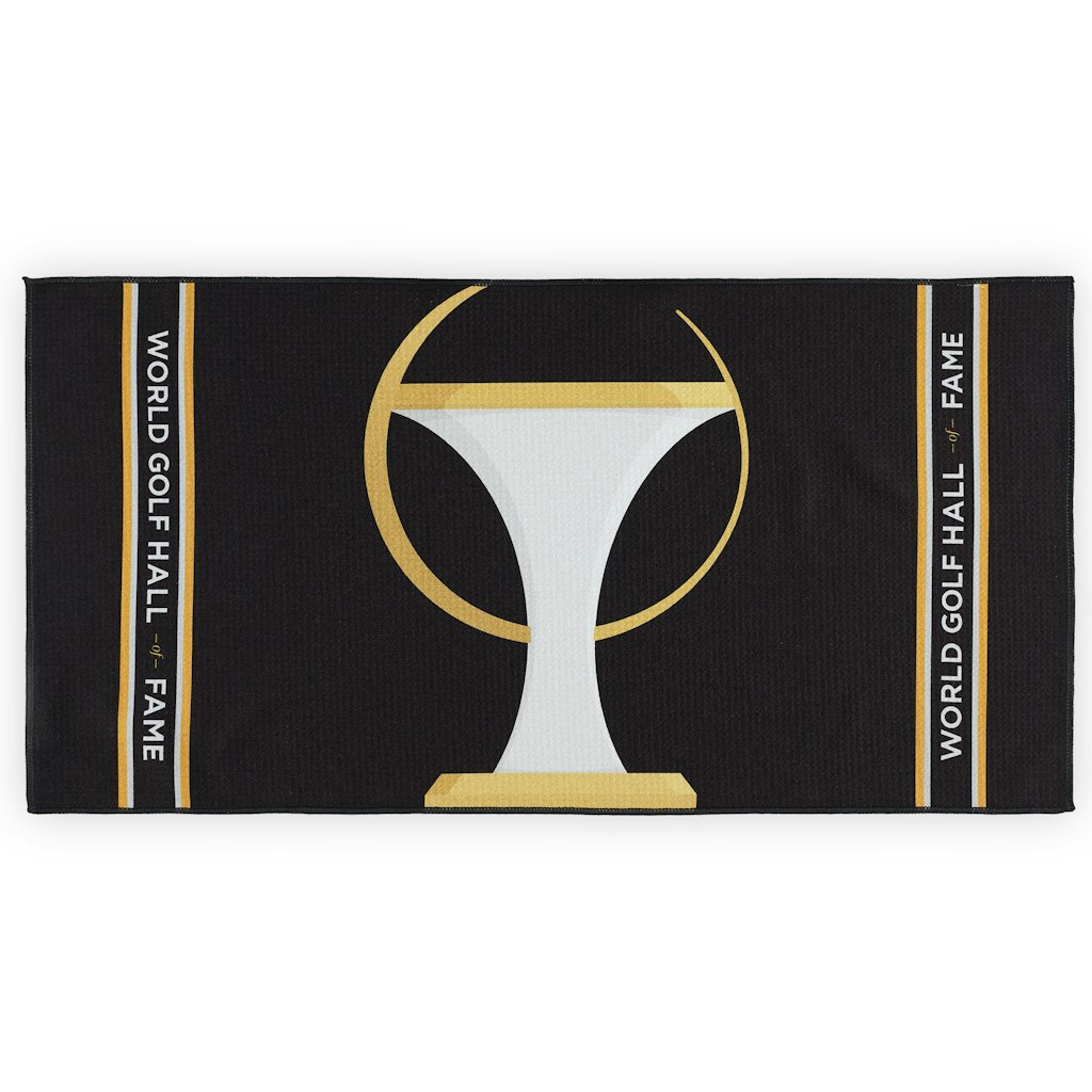 World Golf Hall of Fame 16” x 32” Microfiber Golf Towel: $24.99 World Golf Hall of Fame 16” x 32” Microfiber Golf Towel: $24.99