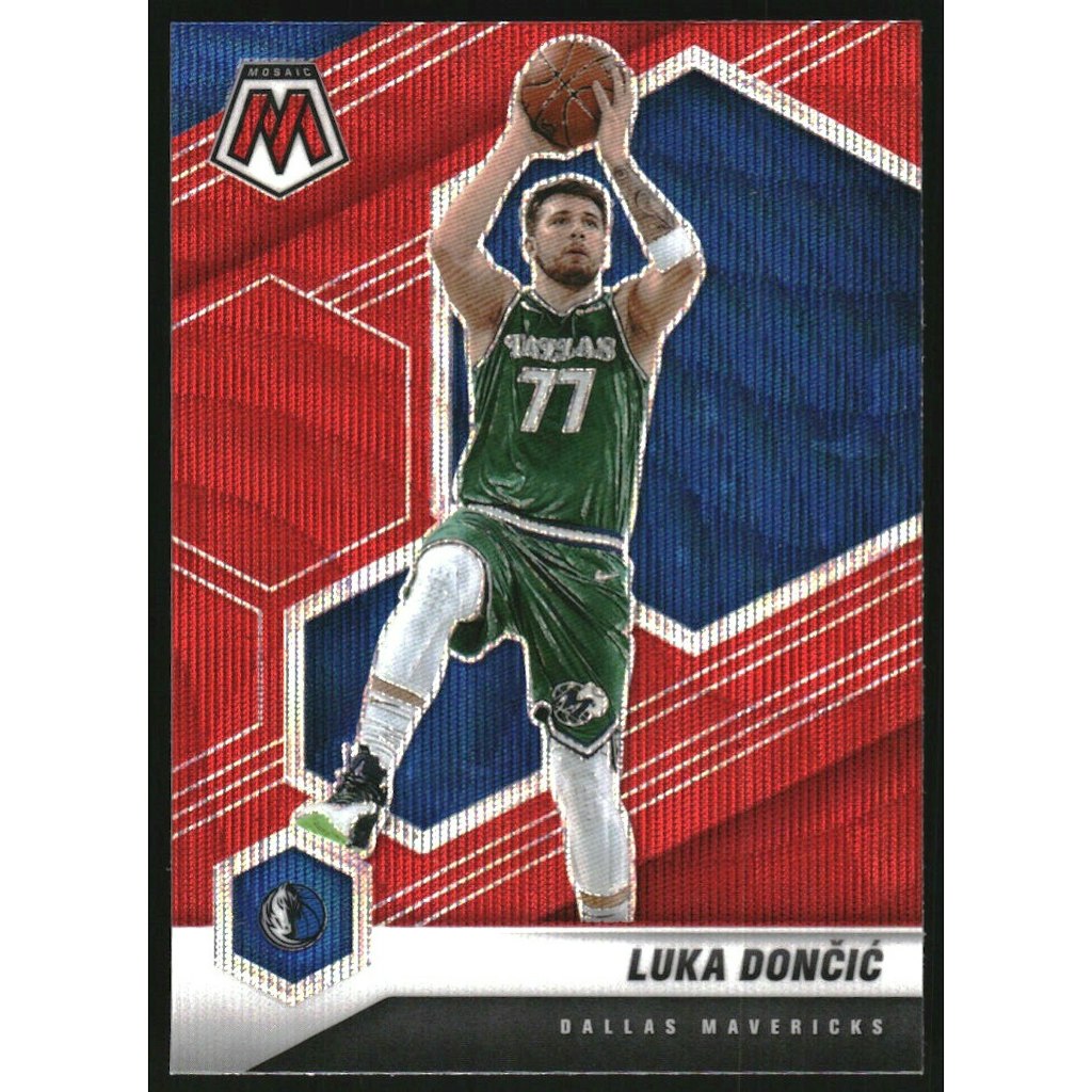 2020-21 Panini Mosaic Luka Doncic #47 Red Wave Card: $18 2020-21 Panini Mosaic Luka Doncic #47 Red Wave Card: $18