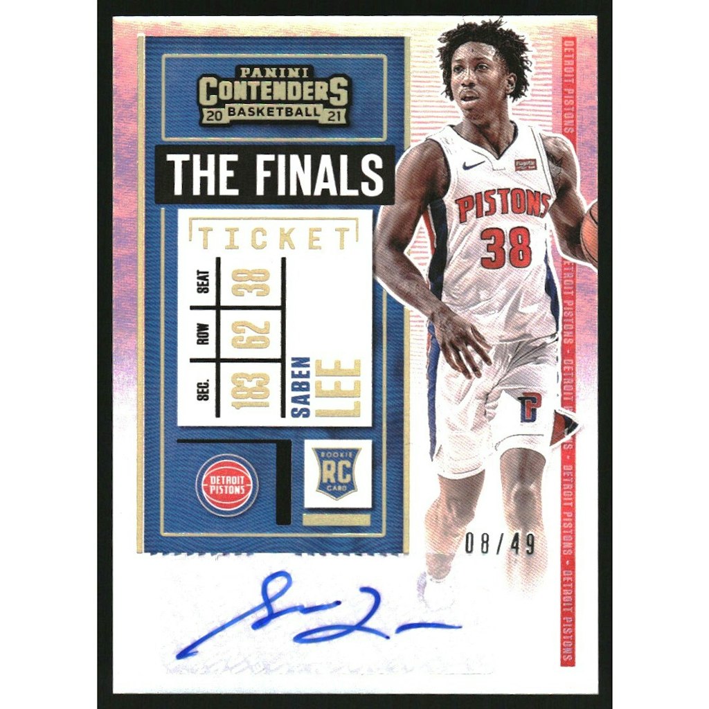 2020-21 Panini Contenders The Finals Ticket Saben Lee Autograph Card: $18 2020-21 Panini Contenders The Finals Ticket Saben Lee Autograph Card: $18