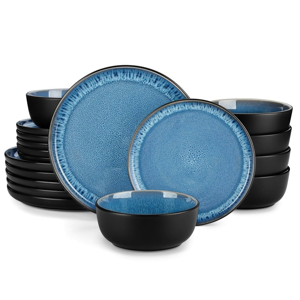 Malacasa 18-Piece Ceramic Dinnerware Set: $75.99