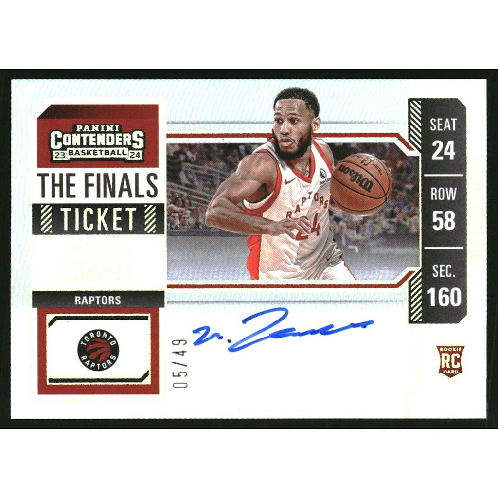 2023-24 Panini Contenders The Finals Ticket #136 Markquis Nowell Trading Card: $12 2023-24 Panini Contenders The Finals Ticket #136 Markquis Nowell Trading Card: $12