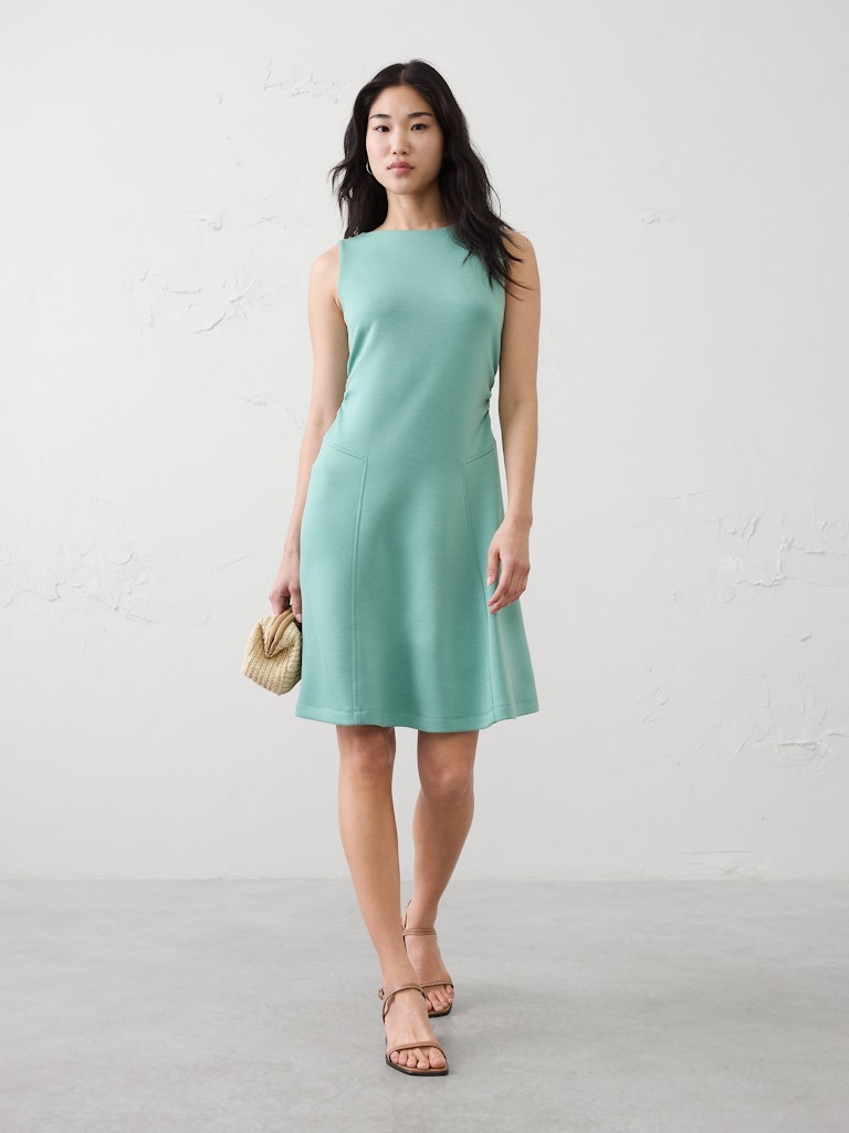Soft Touch Shirred-Waist Knee-Length Dress: $60 Soft Touch Shirred-Waist Knee-Length Dress: $60