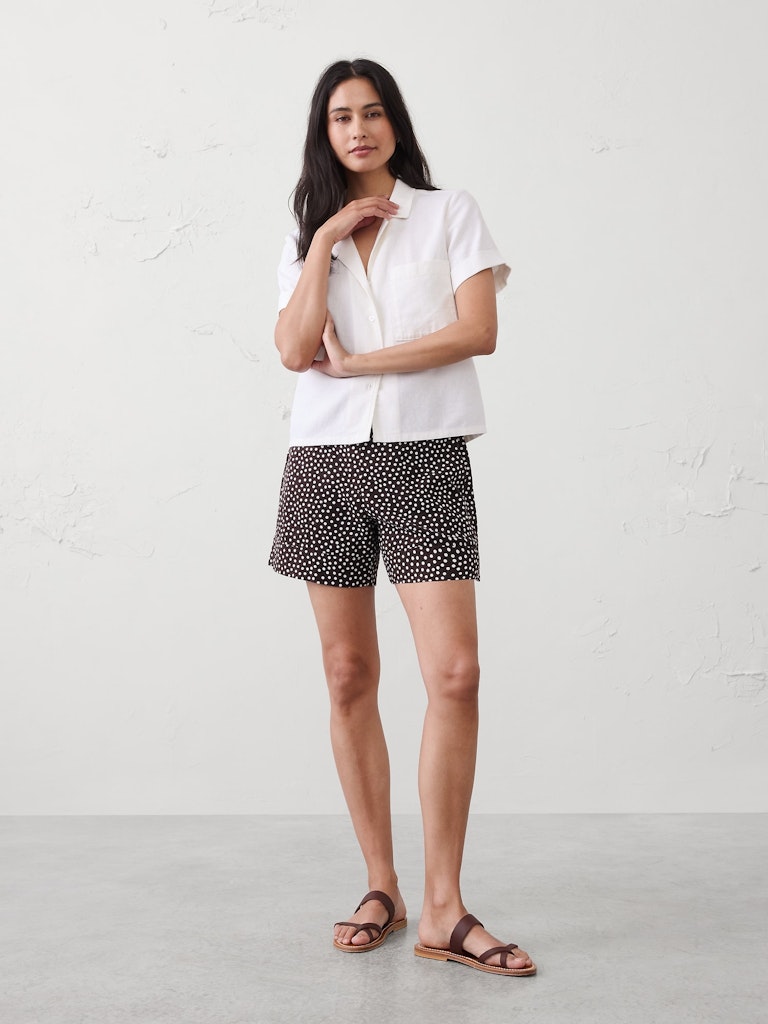 Anyday High-Rise Linen-Blend Shorts: $25