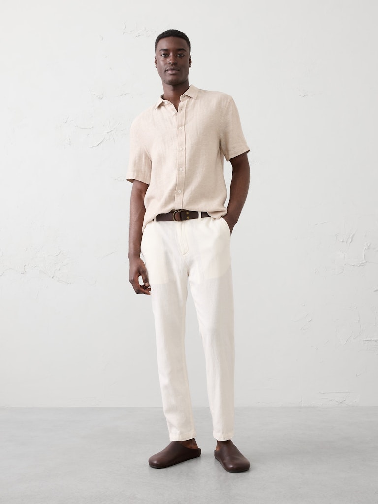 Linen-Blend Pants: $38 Linen-Blend Pants: $38