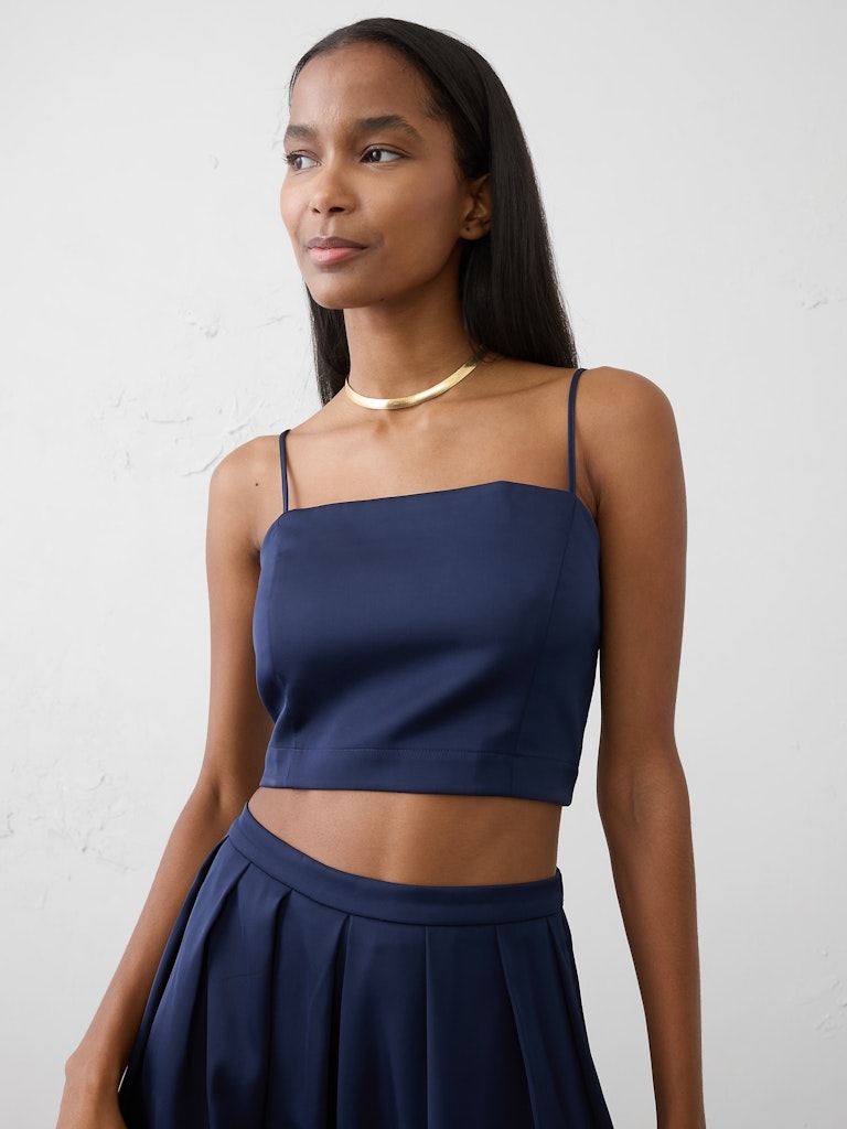Satin Cropped Camisole: $24.97 Satin Cropped Camisole: $24.97