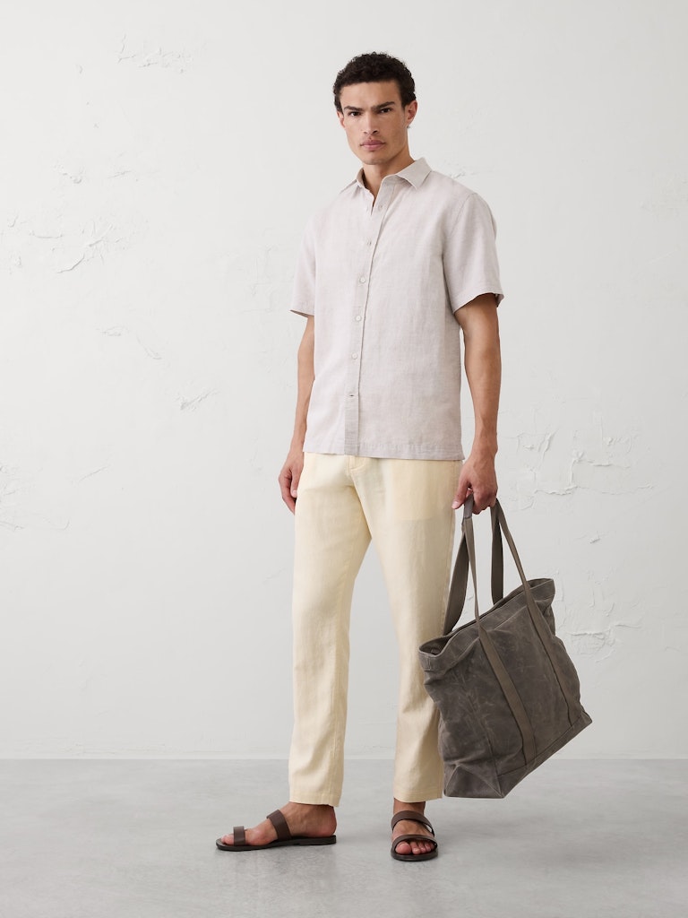 Linen-Blend Pant: $28.50 Linen-Blend Pant: $28.50