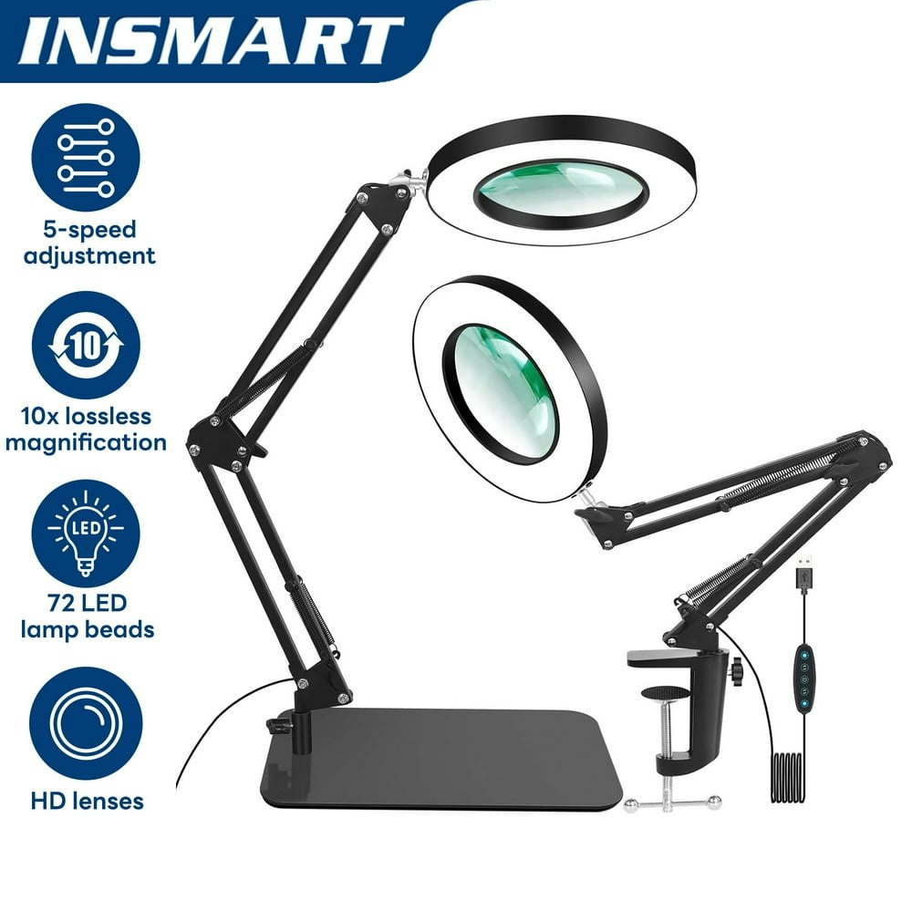 Insmart 10x Magnifying Desk Lamp: $25.99
