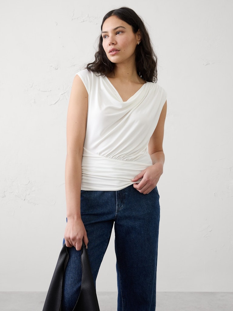 Jersey Draped Asymmetrical Top: $26.97 Jersey Draped Asymmetrical Top: $26.97