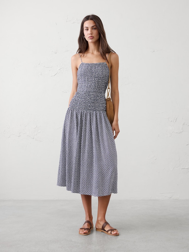 Smocked Strappy Maxi Dress: $70 Smocked Strappy Maxi Dress: $70