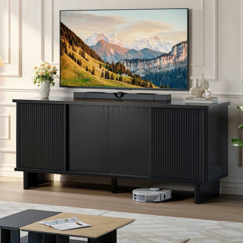 Bestier Fluted TV Stand for 65-inch TVs: $149.99 Bestier Fluted TV Stand for 65-inch TVs: $149.99
