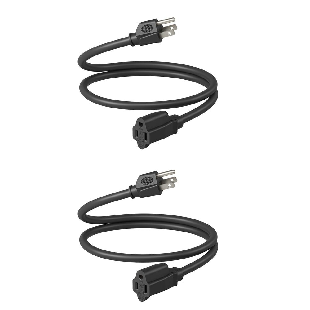 Dewenwils 14/3 3-Foot Extension Cord 2-Pack: $15.43 Dewenwils 14/3 3-Foot Extension Cord 2-Pack: $15.43
