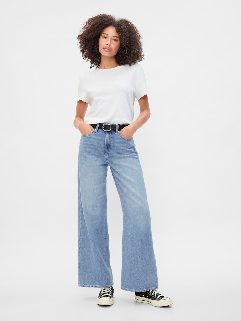 High Rise Wide-Leg Jeans: $39.99 High Rise Wide-Leg Jeans: $39.99