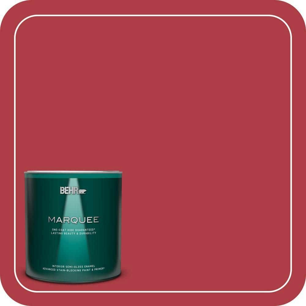 Frosted Pomegranate 1-Quart Semi-Gloss Interior Paint and Primer: $29.98
