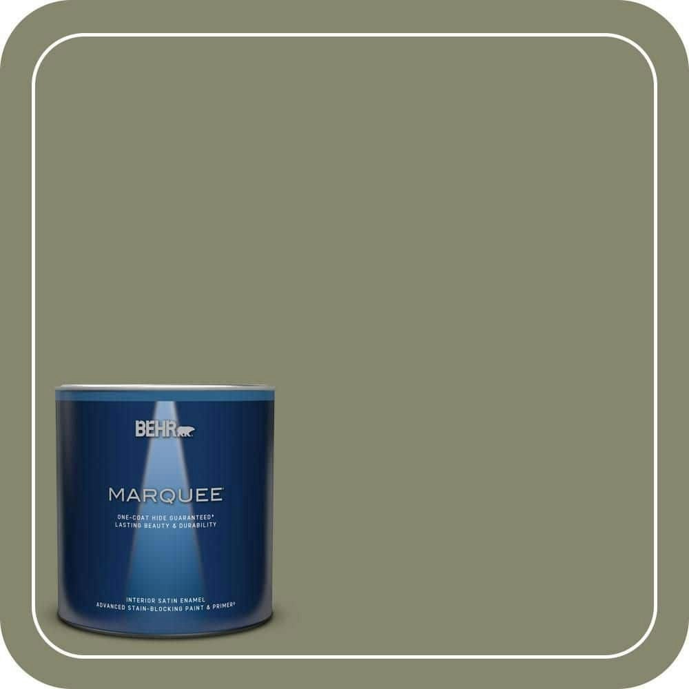 Behr Grasshopper Wing Satin Interior Paint and Primer 1-Quart Can: $28.98