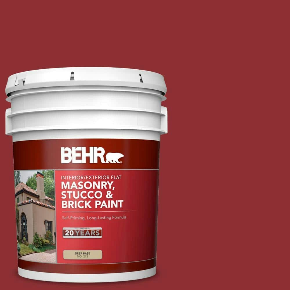 5-Gallon #BXC-27 Carriage Red Masonry, Stucco, and Brick Paint: $142 5-Gallon #BXC-27 Carriage Red Masonry, Stucco, and Brick Paint: $142
