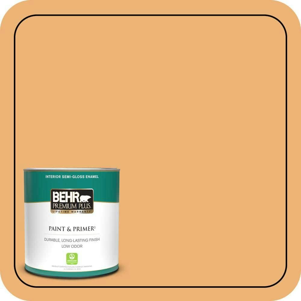 Behr Premium Plus 1-Quart Arizona Semi-Gloss Interior Paint and Primer: $20.48