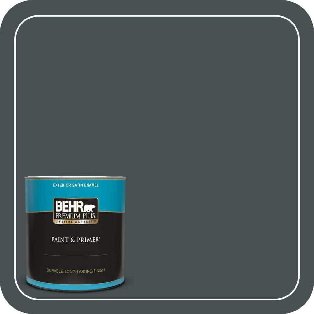 Dark as Night Satin Enamel Exterior Paint & Primer 1-Quart Can: $24.98 Dark as Night Satin Enamel Exterior Paint & Primer 1-Quart Can: $24.98