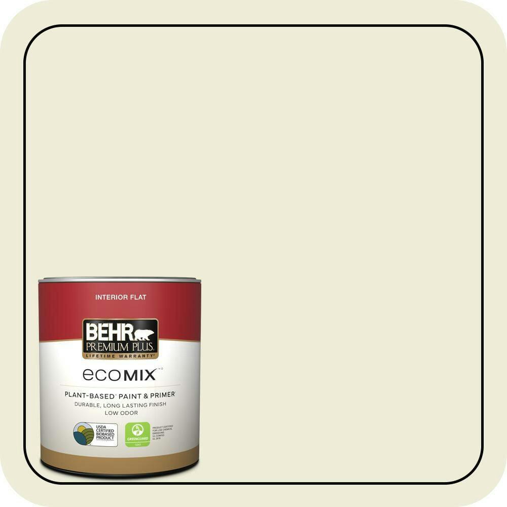 Soft Moonlight EcoMix Plant-Based Interior Paint & Primer 1-Quart: $19.48 Soft Moonlight EcoMix Plant-Based Interior Paint & Primer 1-Quart: $19.48
