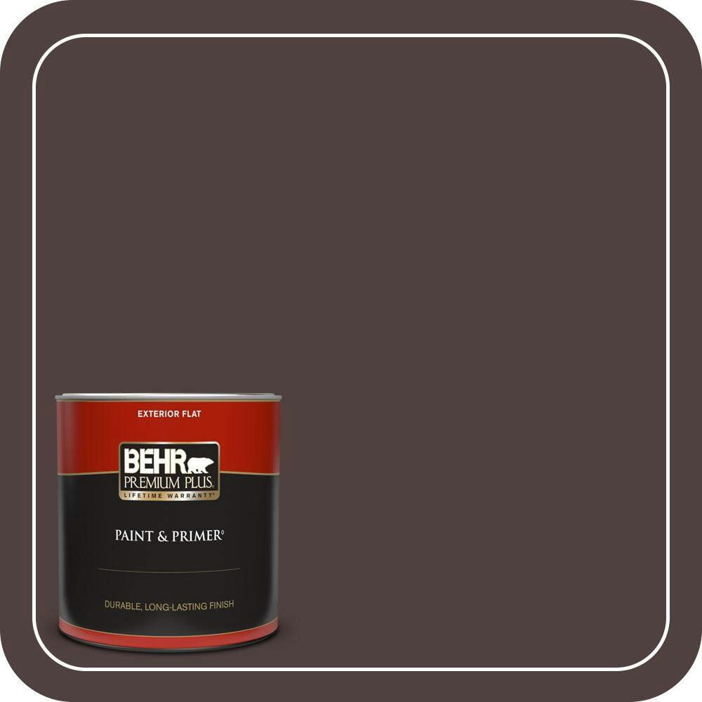 Rich Bordeaux Flat Exterior Paint & Primer 1-Quart Can: $23.98