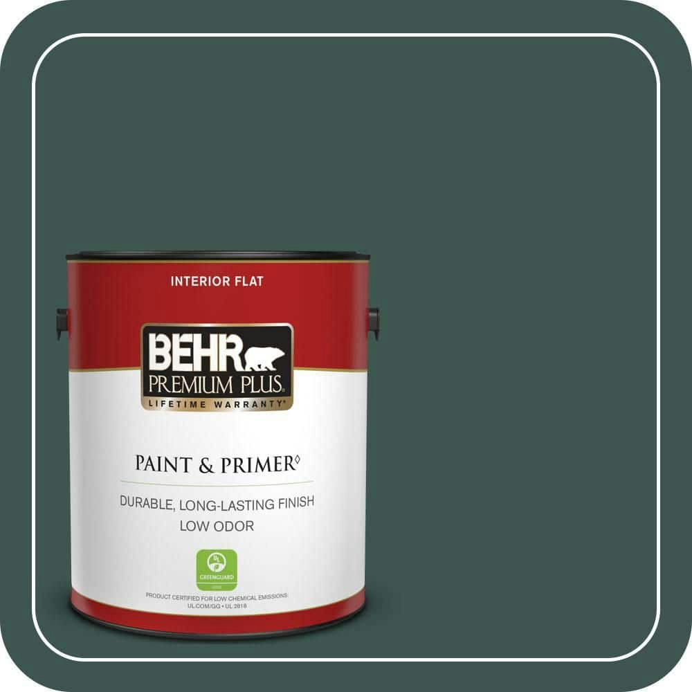 Home Decorators Collection 1-Gallon Dark Everglade Flat Interior Paint and Primer: $34.98 Home Decorators Collection 1-Gallon Dark Everglade Flat Interior Paint and Primer: $34.98