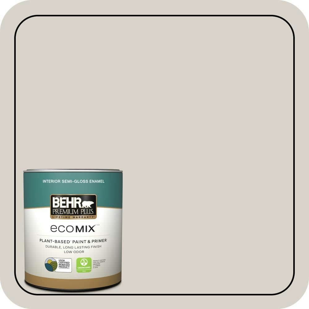 EcoMix #N200-1 Moth Gray 1-Quart Semi-Gloss Interior Paint and Primer: $22.48 EcoMix #N200-1 Moth Gray 1-Quart Semi-Gloss Interior Paint and Primer: $22.48