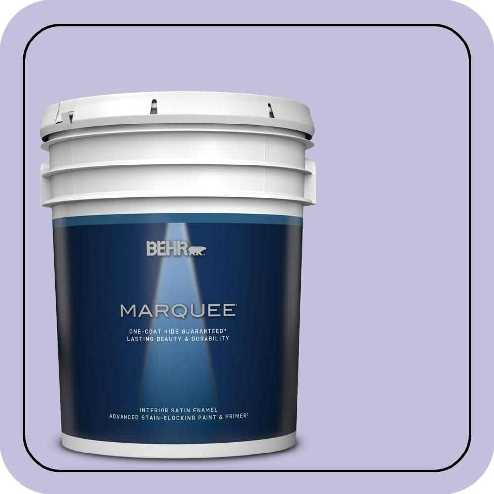 Behr 5-Gallon Weeping Wisteria Satin Enamel Interior Paint and Primer: $287 Behr 5-Gallon Weeping Wisteria Satin Enamel Interior Paint and Primer: $287