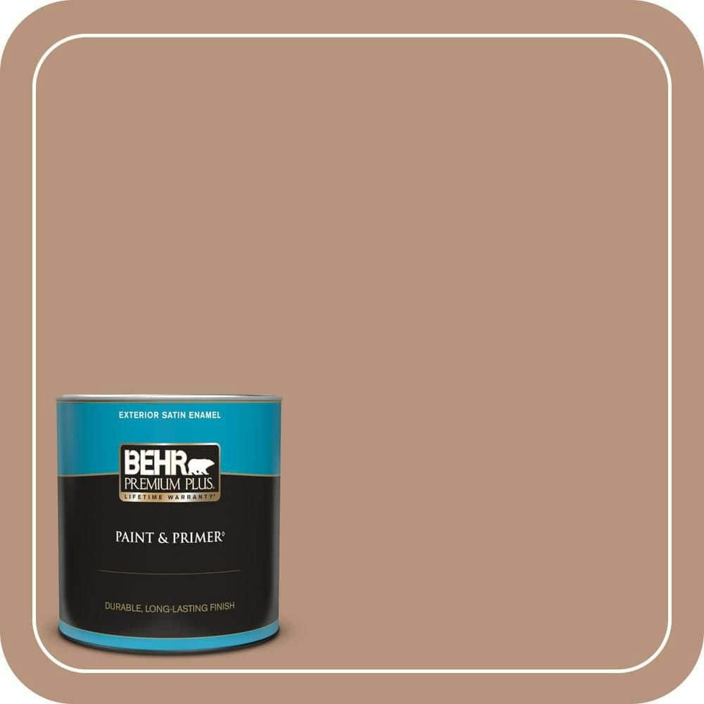 Behr Caramel Cream Satin Enamel Exterior Paint and Primer 1-Quart: $24.98 Behr Caramel Cream Satin Enamel Exterior Paint and Primer 1-Quart: $24.98