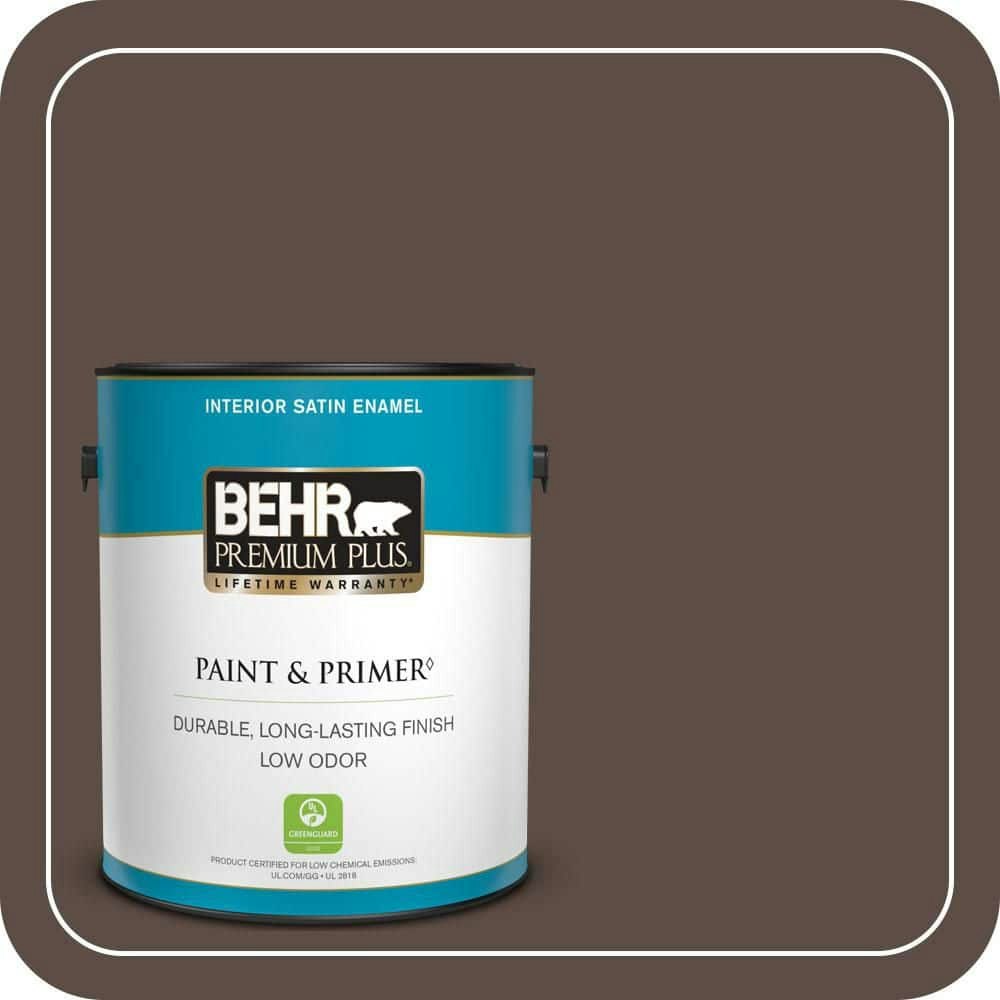 Behr Cabin in the Woods Satin Enamel Interior Paint & Primer 1-Gallon: $40.98 Behr Cabin in the Woods Satin Enamel Interior Paint & Primer 1-Gallon: $40.98
