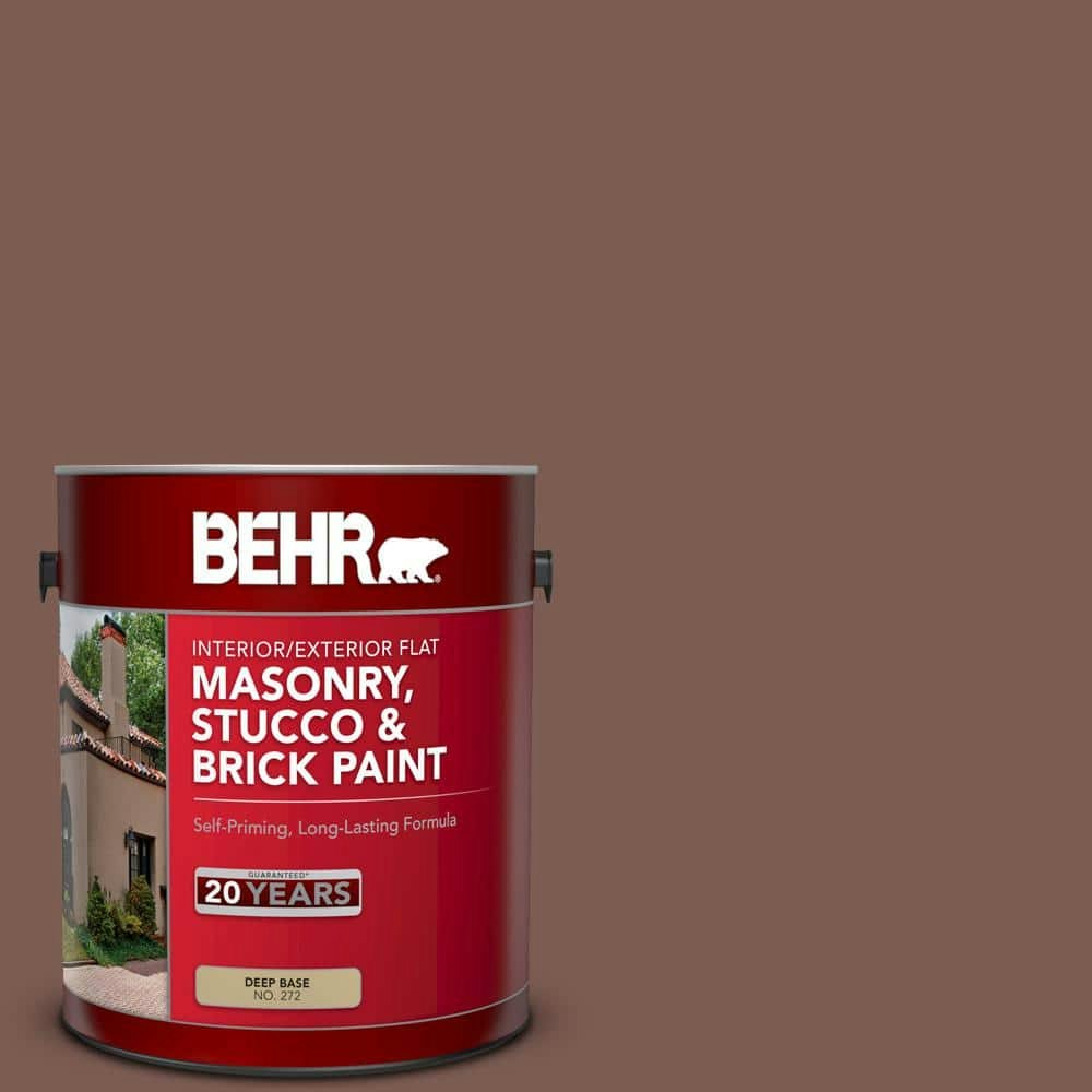 Behr 1-Gallon Spanish Chestnut Flat Masonry, Stucco and Brick Paint: $30.98 Behr 1-Gallon Spanish Chestnut Flat Masonry, Stucco and Brick Paint: $30.98