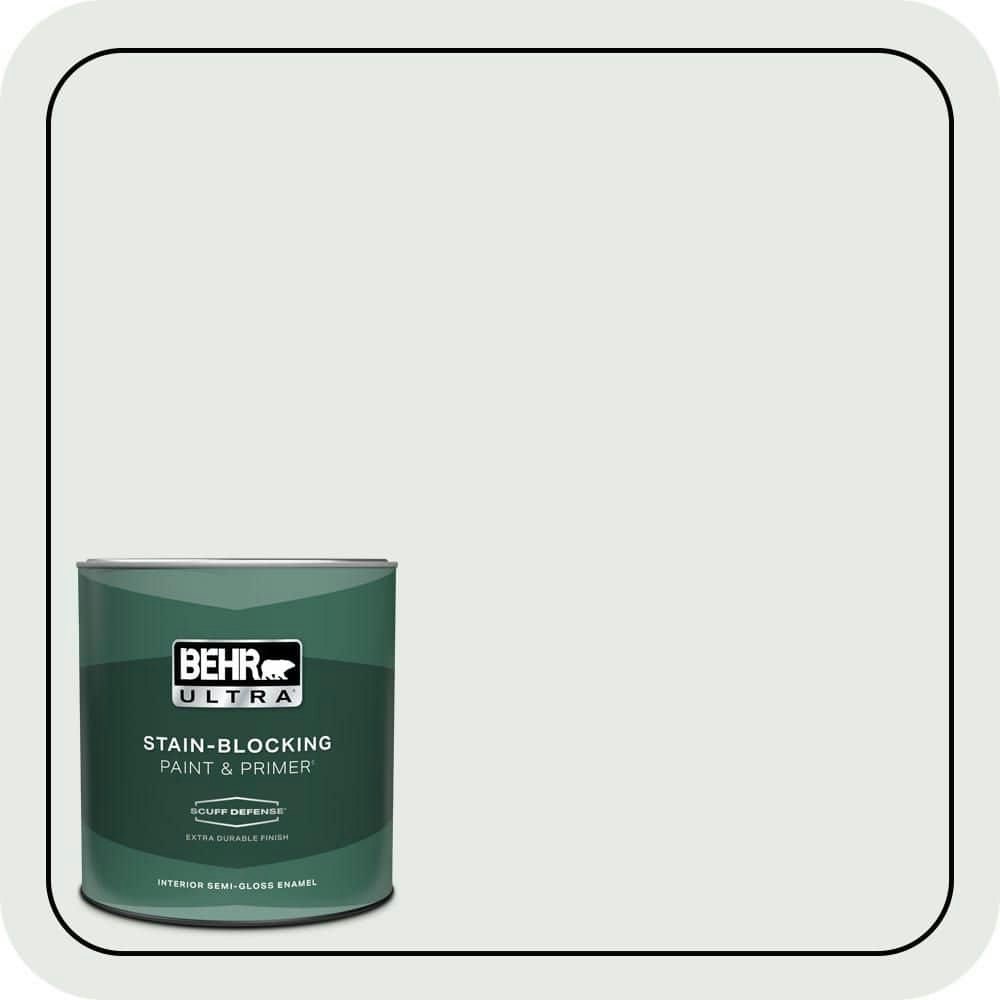 Frothy Surf Semi-Gloss Interior Enamel Paint and Primer 1-Quart: $24.98