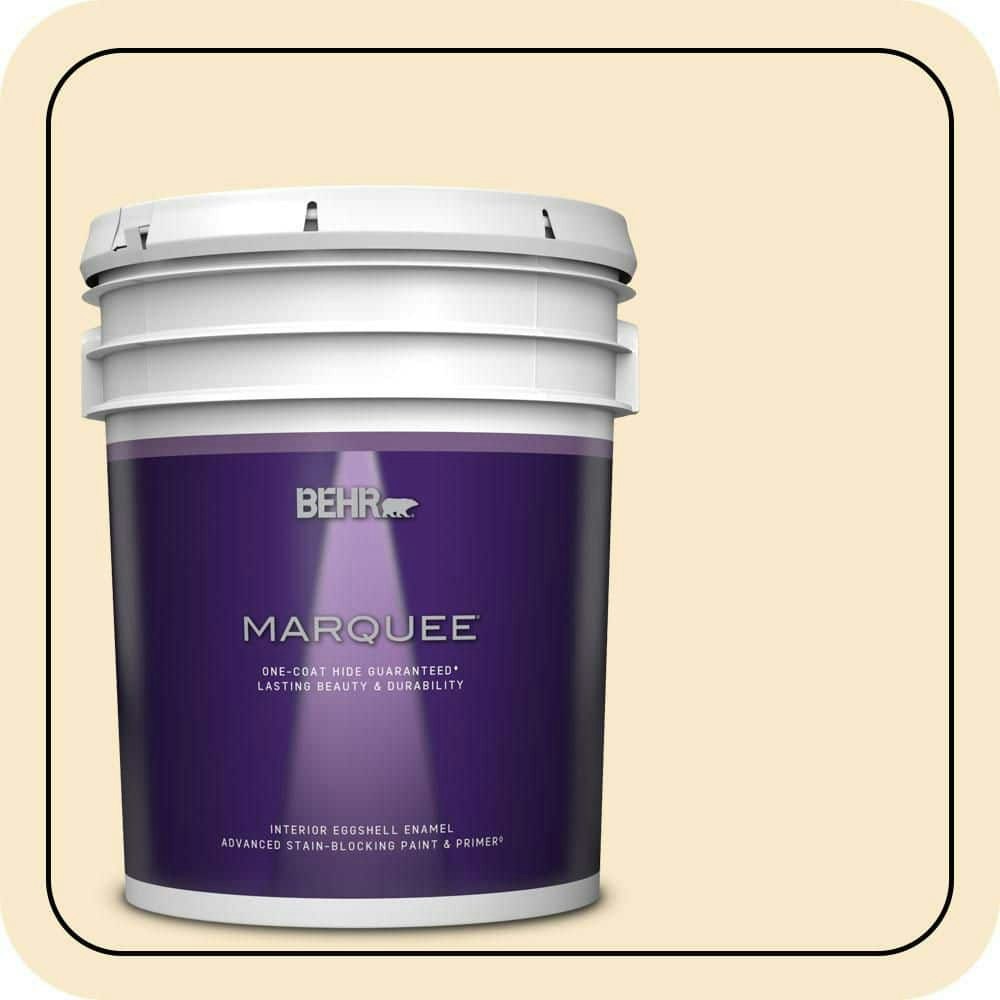 Behr Premium Plus 5-Gallon Risotto Eggshell Interior Paint and Primer: $273 Behr Premium Plus 5-Gallon Risotto Eggshell Interior Paint and Primer: $273