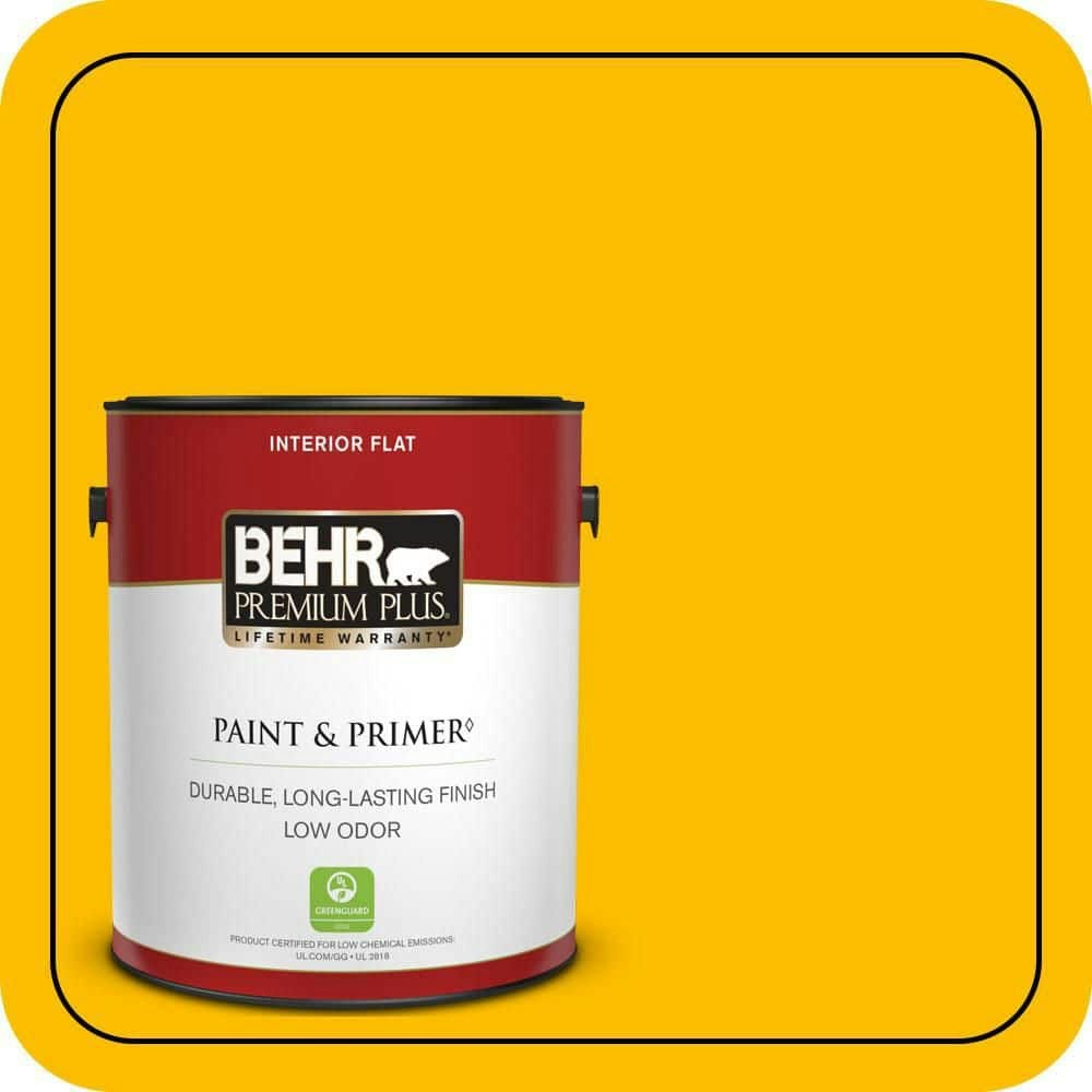 Behr Empire Yellow Flat Interior Paint & Primer 1-Gallon: $34.98 Behr Empire Yellow Flat Interior Paint & Primer 1-Gallon: $34.98