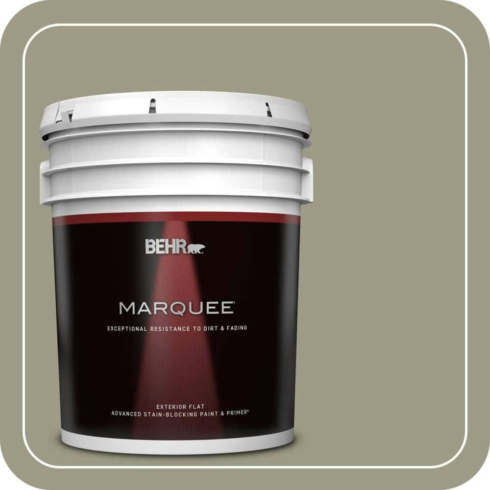 Behr 5-Gallon Milk Thistle Flat Exterior Paint and Primer: $315 Behr 5-Gallon Milk Thistle Flat Exterior Paint and Primer: $315